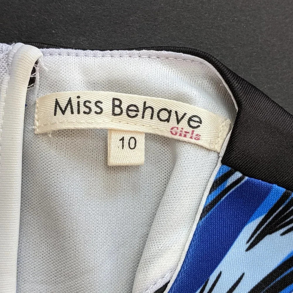 Miss Behave Blue Flower Dress size:10